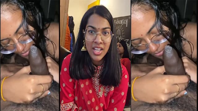 Tamil Hot Girl Blowjob to Uncut Cock