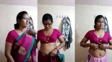 Desi Gay Style Telugu Aunty Saree Boobs Show